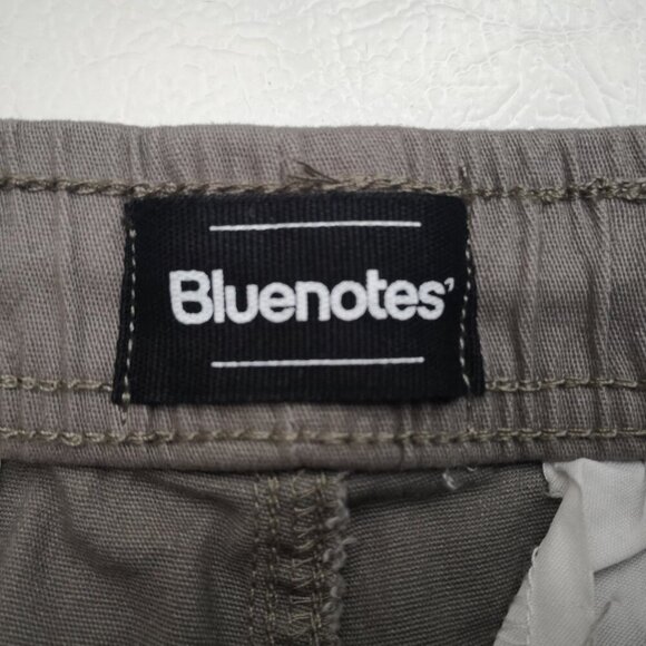 NWT Bluenotes Men's Size XL Dark Grey Elastic & Tie Waist Relaxed Cargo Jogger - Picture 3 of 16